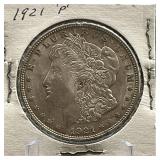 1921-P Morgan Silver Dollar