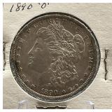 1890-O Morgan Silver Dollar