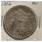 1882 Morgan Silver Dollar OU