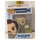 Funko Pop Movies Anchorman 946 Ron With Baxter Fig