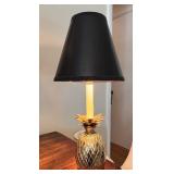 Gold-Tone Brass Pineapple Table Lamp