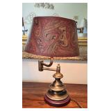 Brass Table Lamp with Shade