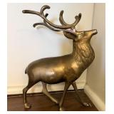 Solid Brass Deer Sculpture