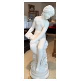 Rendition of 'Young Maiden Reading' Sculpture