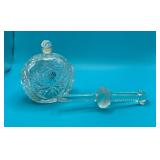 Vtg. Cut Glass Perfume Bottle