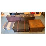 Vtg. Style Suitcases and Trunks
