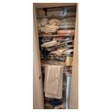 Linens and Textiles Closet Lot