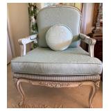 French-Style Carved Armchair