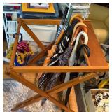 Wooden Umbrella Stand on Legs