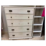 White Dresser and Shelves Set