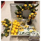 Lemon-Themed Decor Set
