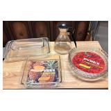 Pyrex Glassware and Carafe Set