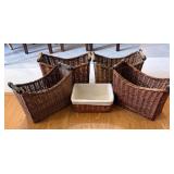 Woven Baskets and Bin