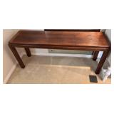 Wooden Rectangular Console Table