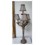Ornate Three-Light Table Lamp