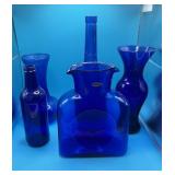 Blue Glass Vases