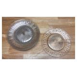 Vtg. Clear Glass Plates