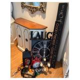 Vtg. Corner Cabinet & Farmhouse Style Home Decor