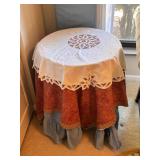 Round Side Table with Cover