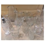 Glass Pitchers and Dispenser