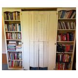 Bookshelves With Folding Doors Set