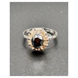 Sterling Silver Ring With Stones