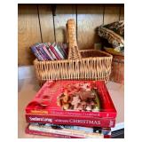 Southern Living Christmas Cookbooks & Basket