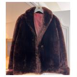 Garnet Dyed Fox Fur Jacket