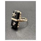 14K Ring With Star Accent