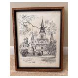 Framed St. Louis Cathedral Artwork