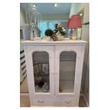 White Stanley Furniture Display Cabinet