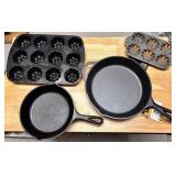 Cast Iron Cookware Set with Molds