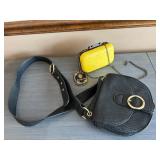 Yellow Clutch & Black Crossbody