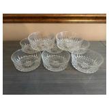 8 Vtg Clear Glass Bowlsï¿½5ï¿½2