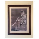 Framed Ballerina Artwork by Yousefï¿½28.5ï¿½36.5