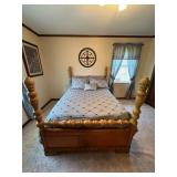 BNIï¿½Art Deco Waterfall Four-Poster Bedï¿½49ï¿½83.5ï¿½56.