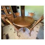 Oak Dining Table &ï¿½Chairsï¿½47ï¿½30