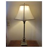 Brass Table Lamp w/Shadeï¿½33.5