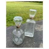 Vtg Glass Decantersï¿½11ï¿½
