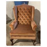 Vtg Tufted Wingback Armchairï¿½31x24x43