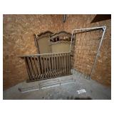 Vtg. Wooden Baby Cribï¿½27ï¿½50.5ï¿½50.5