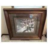 Framed Himalayan Royalty Artworkï¿½48.5ï¿½3.5ï¿½44