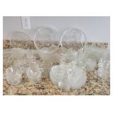 Clear Etched Glassware