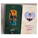 Sentimental Valentine and Victorian Barbie Dolls