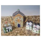 Cottage-Themed Tea Set & Shakers