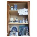 Blue Snowmen Ceramic Collection