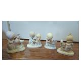 Four Precious Moments Figurines