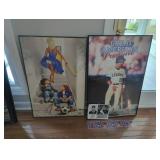 Framed Posters With Baseball Memorabilia