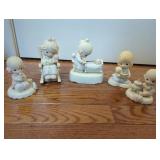 5 Precious Moments Figurines