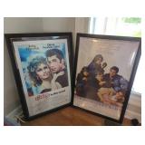Framed Movie Posters: Grease and The Breakfast Clu